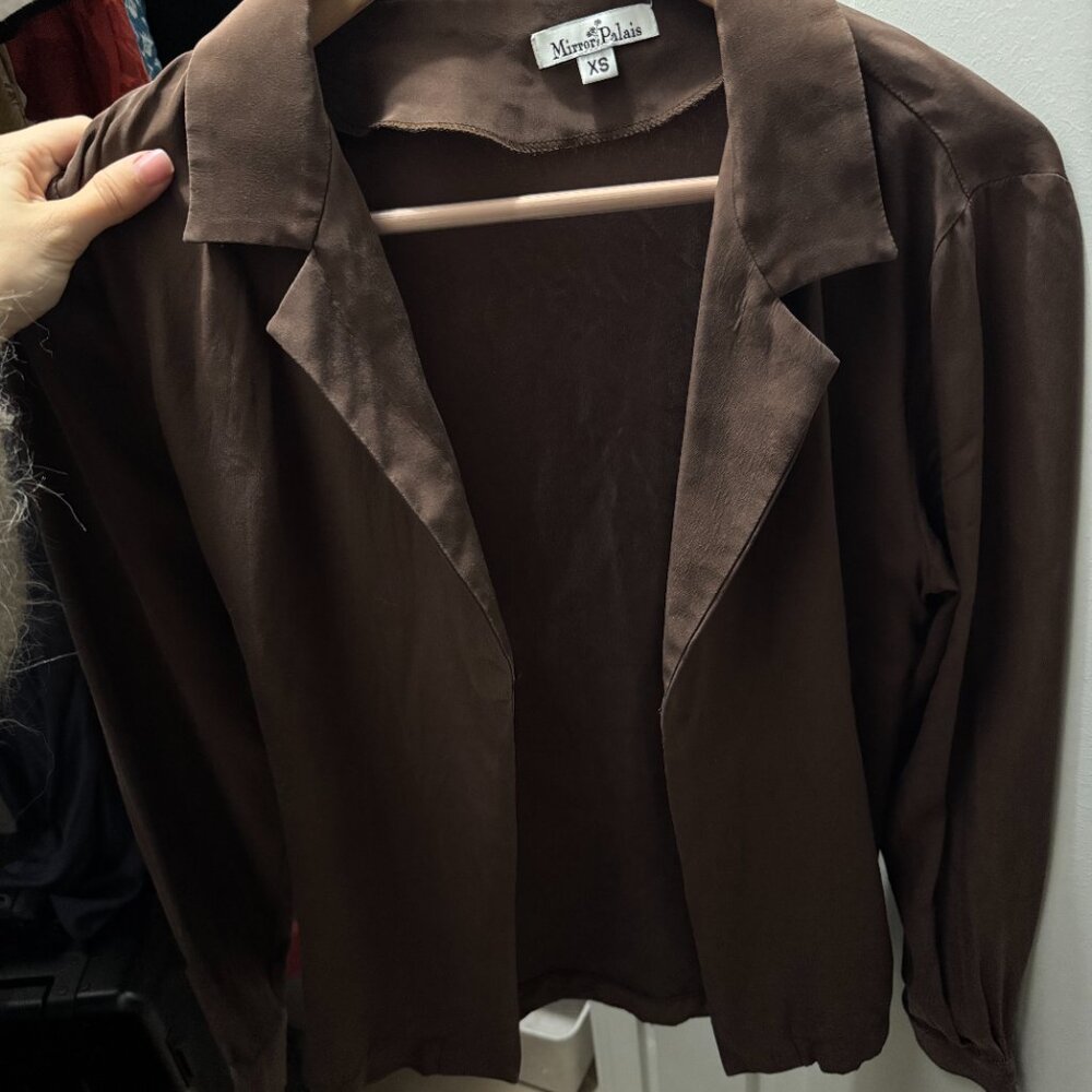 Mirror Palais Great Expectations Blouse in Brown - Picture 4 of 5